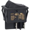 R-TECH 523224 Rocker switch, black DPST, momentary, 16A 250V