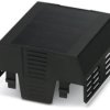 Upper part of housing, ABS/PC, (W x H x D) 70.1 x 74.65 x 36.95 mm, black, for enclosure, 1074746