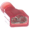 Insulated flat plug sleeve, 4.8 x 0.5 mm, 0.5 to 1.0 mm², AWG 22 to 18, nylon, red, DNF18-206FIB-M