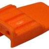 Socket, 3 pole, straight, 1 row, orange, WM-3S