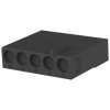 Plug housing, 5 pole, pitch 4.95 mm, straight, black, 2-480390-1
