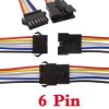 KOMPLET ZŁĄCZ JST 2.54mm 6-pin GNIAZDO + WTYK Z KABLEM 6X 18CM (PLKAB-JST-6)