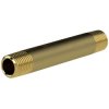 Double pipe nipple, L 40 mm, 10 bar, brass, for pipe systems, 111074