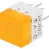 Przełącznik klawiaturowy Poz 2 SPST-NO 0,05A/24VDC żółty LED B3W-9000-Y2Y