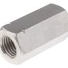 Nakrętka łącząca gwint: M16 długość: 48mm stal A2 304 RS PRO