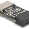 Delock USB 2.0 adapter [1x złącze żeńskie USB-C - 1x złącze żeńskie] 67175 ze złączem słupowym