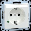 MEG2305-0325 Socket with surge protection, glossy active white, system M
