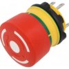 Przełącznik bezpieczeństwa 22mm Poz.stab 2 NC + NO czerwony 84-5330.0020