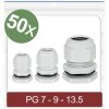 Quadrios 24CA403 Cable gland Grey Polyamide PG7 PG9 PG13.5 50 pcs