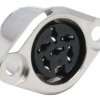 Gniazdo Din 6 -pinowe Żeński Montaż w obudowie 100 V AC