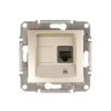 Sedna Gniazdo komputerowe pojedyncze RJ45 kat.5e UTP satynowe SDN4300168