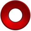 Cap, round, Ø 25 mm, (H) 2.05 mm, red, for short-stroke pushbutton Ultramec 6C, 10ZB08