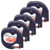 Taśma 5x LT 59424 do drukarki DYMO 12mm 4m czerwona taśma czarny nadruk /5szt./
