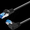 TI 43-0,5 L Patch cable Cat.6a S/FTP angled / straight, 0.5 m