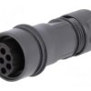 Złącze okrągłe wtyk żeńskie PIN: 8 10A 277V bez styków 7÷9mm PXP6011/08S/CR/0709