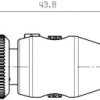 Weidmüller 1454710000 Gniazdo przyłączeniowe czujnika/aktuatora SAIBEND PB M12 4P B-COD, 1 szt.