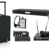 Przenośna pętla powierzchniowa w torbie rack, z mikrofonami, na salę do 150m2, IL-SET-V22BAG4U