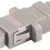 Fiber optic connector, SC socket to SC socket, OM1/OM2, multimode, ceramic, beige, BS07-60054