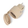 Shelly Outdoor Plug S Gen3 - inteligentne gniazdko zewnętrzne WiFi/Bluetooth/Matter z pomiarem energii - mokka