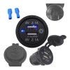 Ładowarka USB 12-24V 4.2A BLUE +wyłącznik TOUCH montażowa