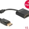 61023 DisplayPort Adapter, DP 1.2 male to DVI female