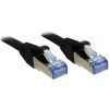 LINDY 47178 1.5m Cat.6A S/FTP LSZH Snagless Network Cable, Black