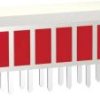 Dioda LED rzędowa 10 x zielony (D x S x W) 25.4 x 14 x 5 mm Signal Construct ZAEW1032 ZAEW1032
