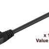 kabel LAN MicroConnect V-UTP501SVP, 10 szt., RJ45, 1 m, czarny