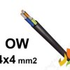 Przewód OW 4x4 mm2 (300/500V) gumowy warsztatowy H05RR-F (krążki 100m) G-013082 TELEFONIKA
