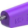 4 mm plug, solder connection, 1.0 mm², purple, 64.1038-26