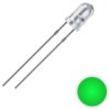 LED, THT, Ø 3 mm, green, 520 nm, 8000 mcd, 25°, 2111O176