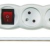 P1312 przedłużacz elektryczny z uziemieniem 3x gniazda. wyłącznik; 2m