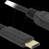 81160 USB 3.0 cable, C plug to Micro-B plug, 2 m