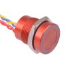PBAR1AF6000N0S APEM Red LED 12VDC Momentary NO 16mm Piezo Switch Prewired IP68