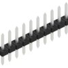Pin header, 10 pole, pitch 2 mm, straight, black, 10062088