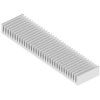 Extruded heatsink, (L x W x H) 37.5 x 159 x 15 mm, 2.24 to 0.62 K/W, natural aluminum, SK 696 37,5 AL