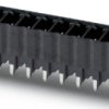 Pin header, 3 pole, pitch 3.81 mm, straight, black, 1707641