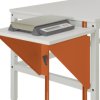 Manuflex AU0004.2001 Regulacja wysokości stołu roboczego do stołów roboczych i stołów roboczych, szer. X głęb. 500 x 800