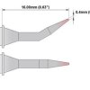 Grot lutowniczy ołówkowy Thermaltronics Kształt wygięty ostry 0,4 mm P
