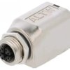 RJS-12X08FF-LS7001 Adapter M12 żeński,RJ45 gniazdo kod X-ProfiNET 8PIN proste
