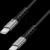 CU0422 Sync and charging cable, USB-C -> C, 1.0 m, black