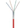Kabel S/FTP Kat.7 linka 4x2xAWG27/7 LSOH 305m czerwony L02002C0061
