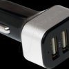 PA0082 USB charger, 12/24 V, 3x USB-A, 25.5 W, 5V, 5.2 A, car