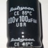 Kondensator elektrolityczny 100uF 400V 85' 22x30mm SNAP-IN RUBYCON cena netto