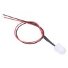 White 10mm Prewired Diffused LED 20cm Cable 12V