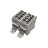 Blok dystrybucyjny - rozdzielczy HLAK 25 (MAG) 2P szary 2xAl/Cu 25mm²+16mm² 1000VAC/1500VDC MAG2252A00