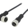 M12a04fl12afrsb001 Kabel Do Czujników/Automatyki 4Pin M12-M12 1M Wtyk Wtyk