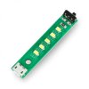 Listwa LED 5 x diod USB 5V z włącznikiem - Kitronik 35150