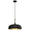 Lampa wisząca LINCOLN BLACK/GOLD 1xE27 35cm MLP8030 Milagro