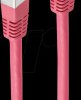 BS75211-0.25M Patch cable, Cat.5e, SF/UTP, magenta, 0,25m